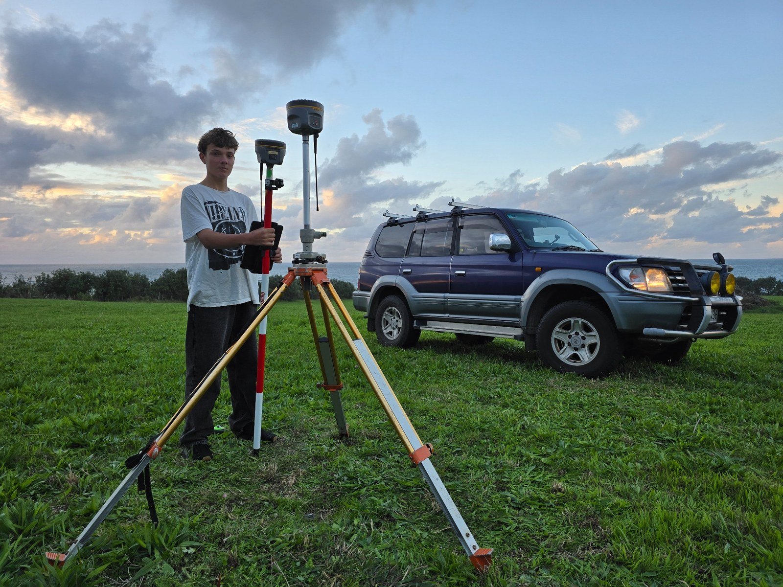 GNSS field setup for mapping work